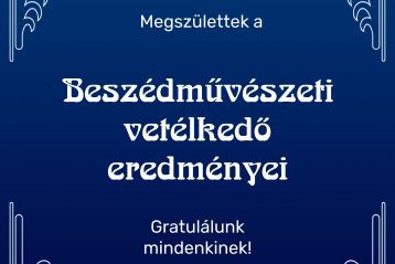 Megszülettek az 59. KMV Beszédművészeti vetélkedőjének eredményei!
