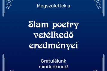 Megszületettek az 59. KMV Slam poetry vetélkedőjének eredményei!